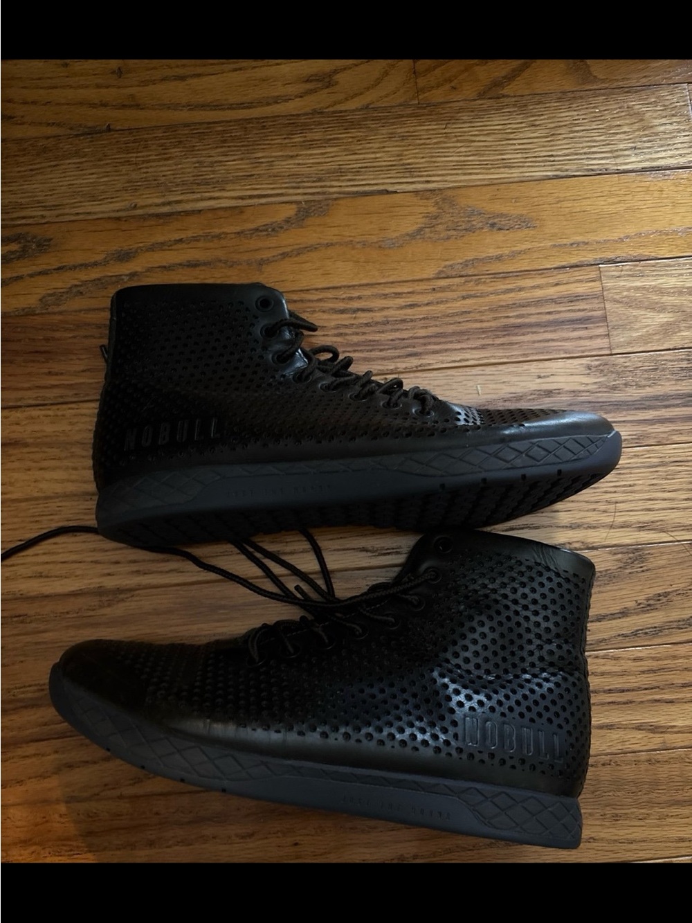 NOBULL All-Black Perforated High-Top Trainer